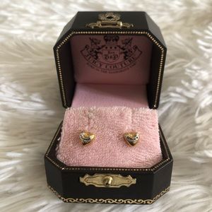 Juicy Couture Heart Stud Earrings